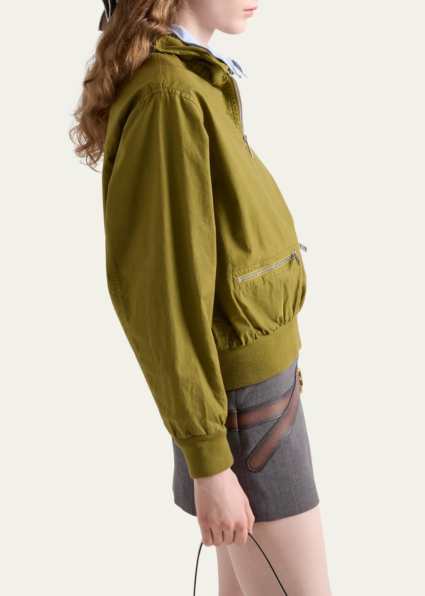 Poplin Old Bomber Jacket - 3