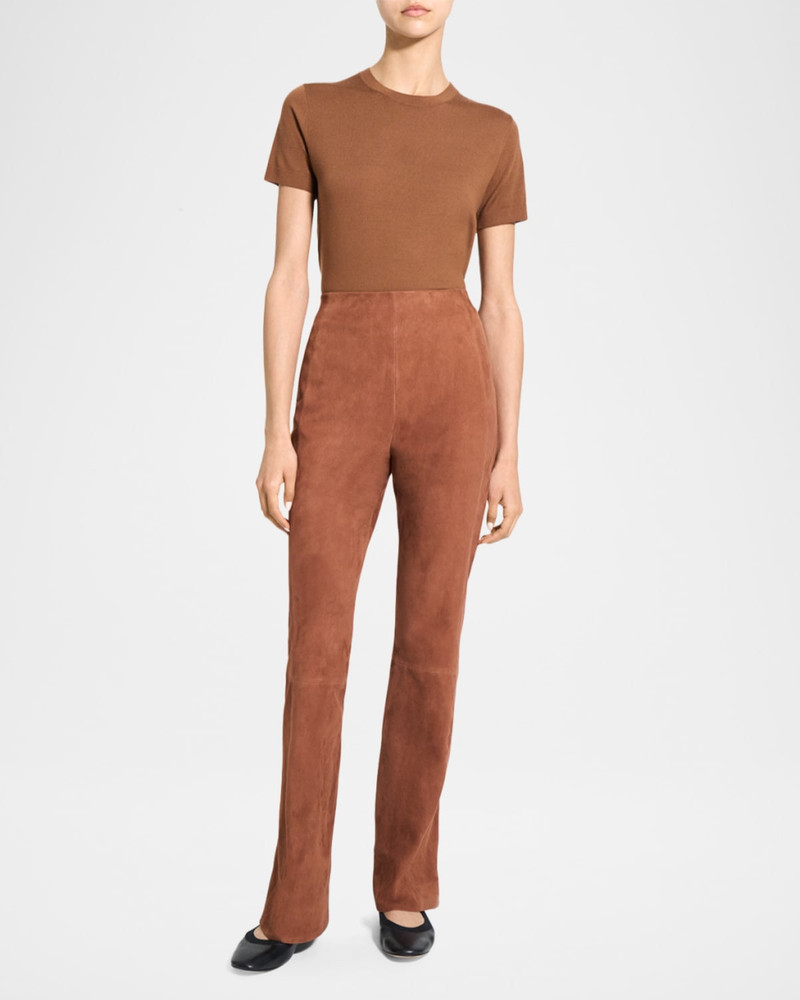 Theory Suede Slit Flare Pants outlook