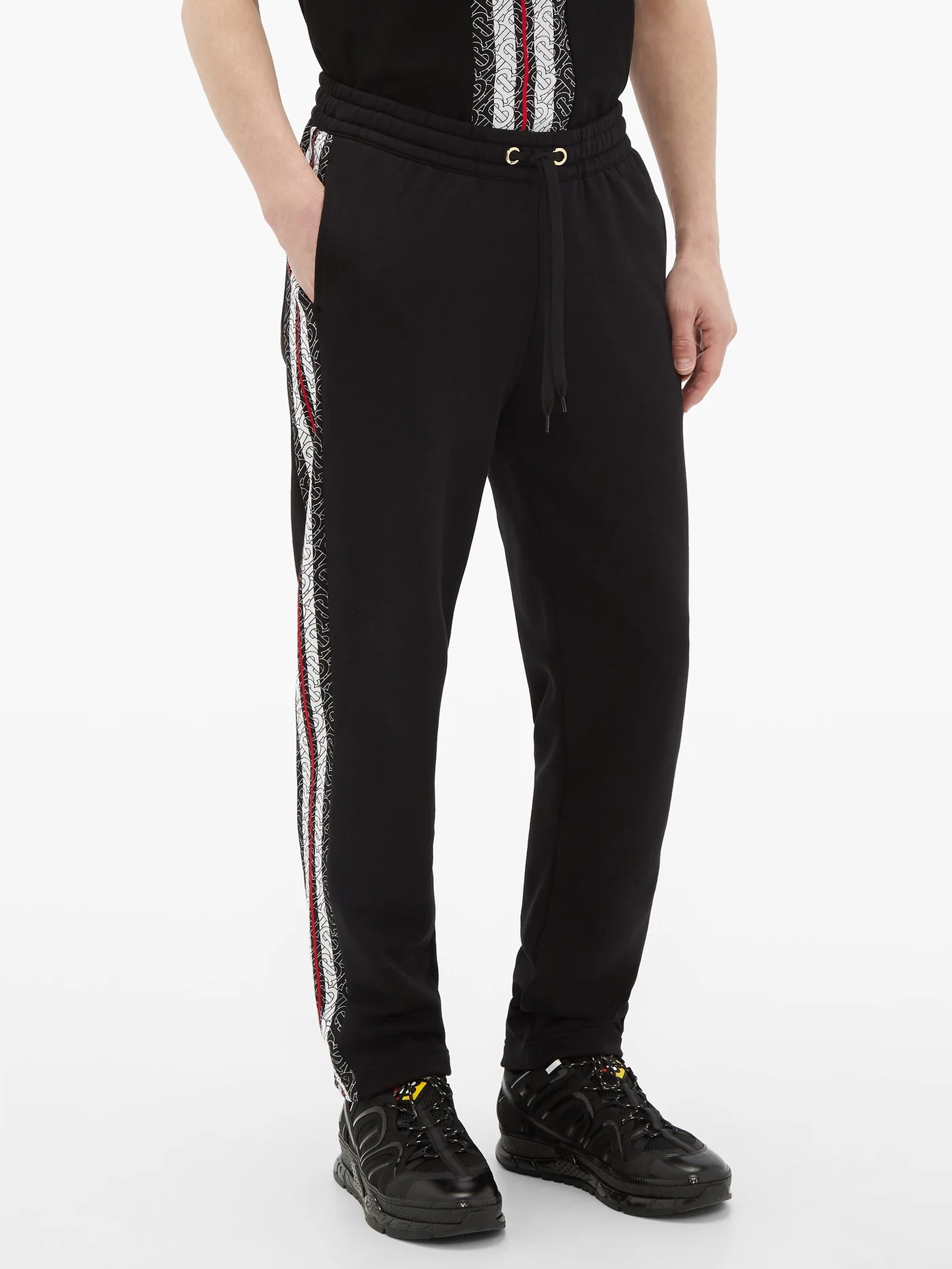 Arnold side-striped cotton track pants - 6