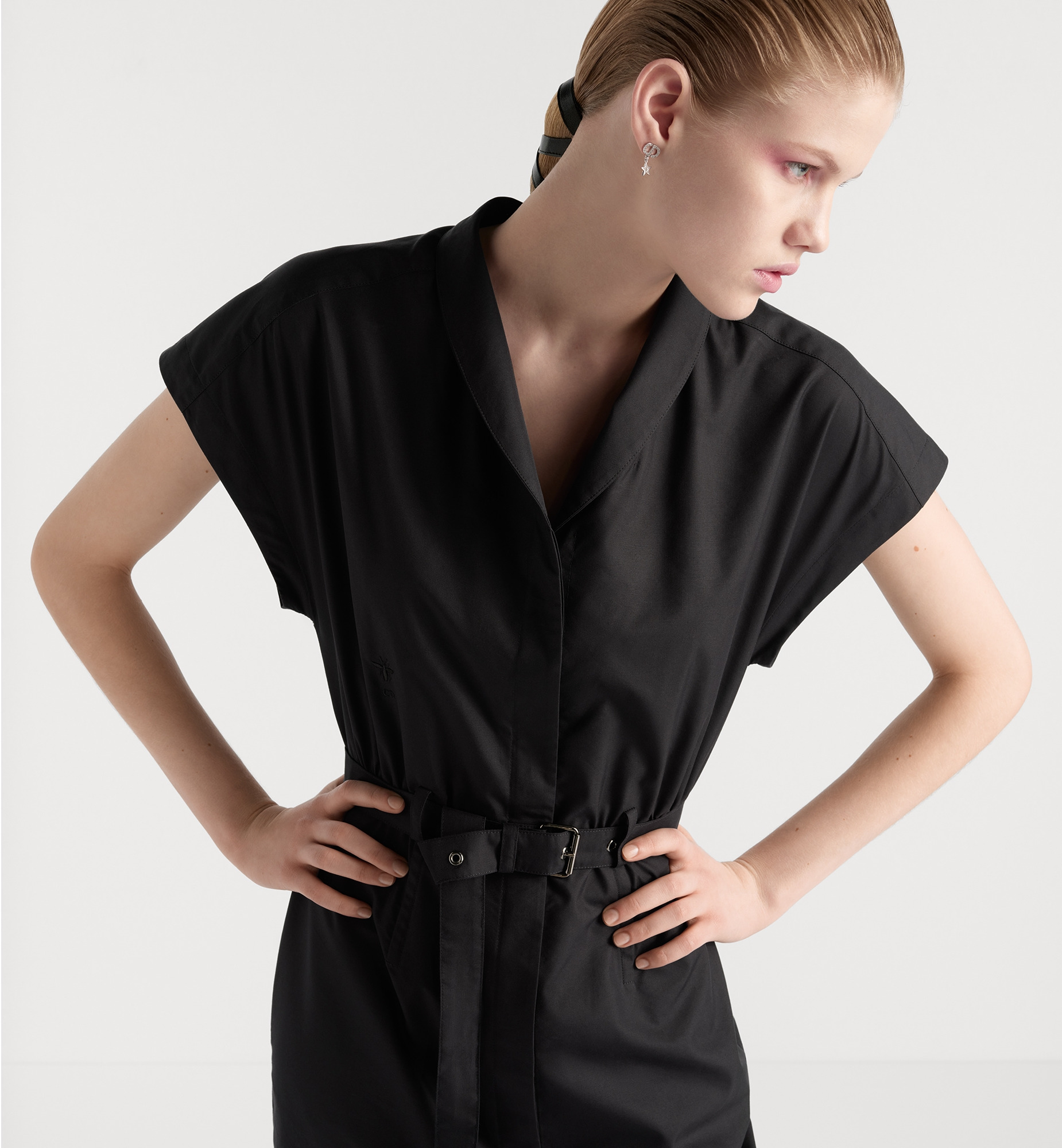 Mid-Length Belted Dress - 3