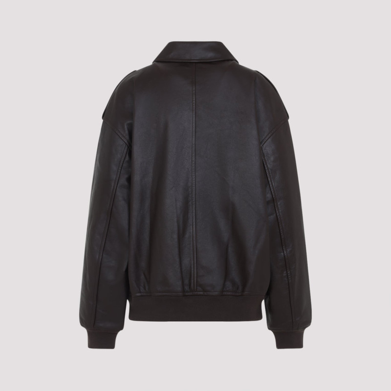 The Frankie Shop The Frankie Shop Viper Leather Jacket outlook