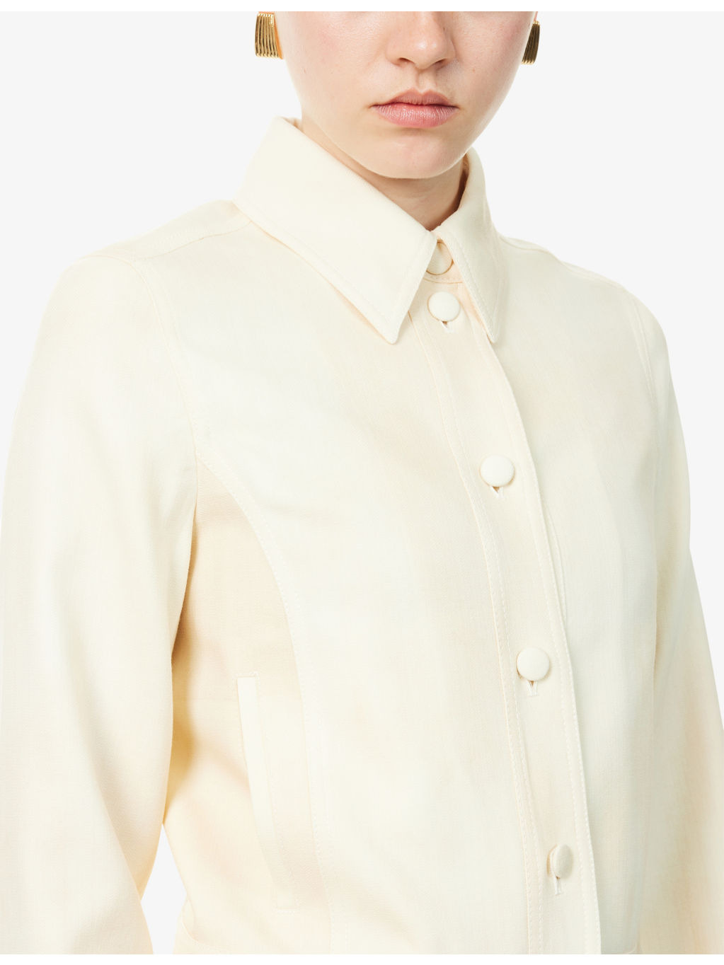 Thereza Cropped Wool Jacket - 5