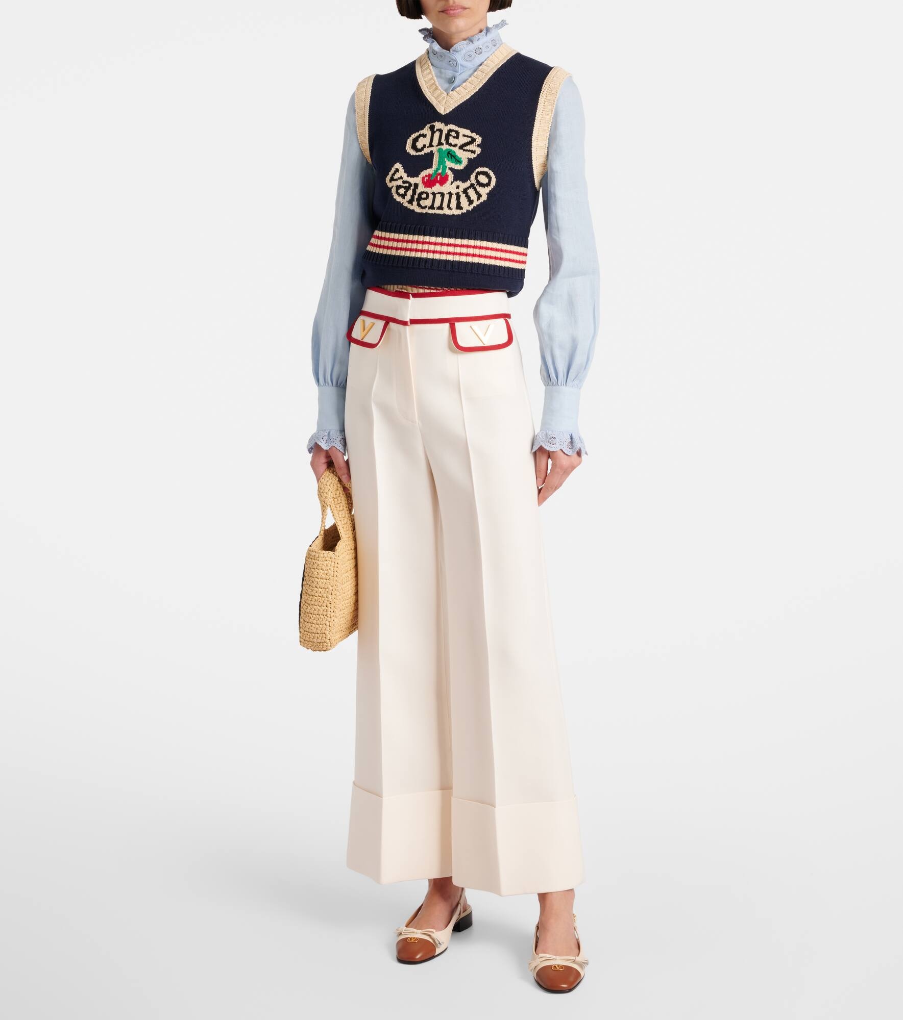Broderie anglaise linen shirt - 2