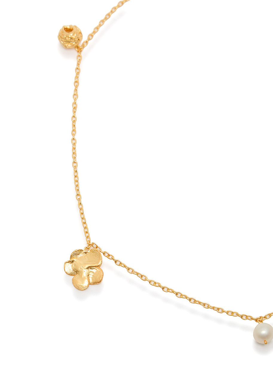 Completedworks Floral Charm-embellished 18kt Gold-plated Necklace - 3