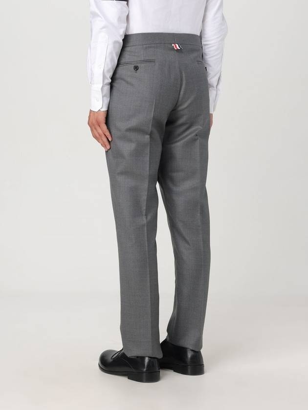 Low Rise Side Tab Wool Slacks Grey - 4