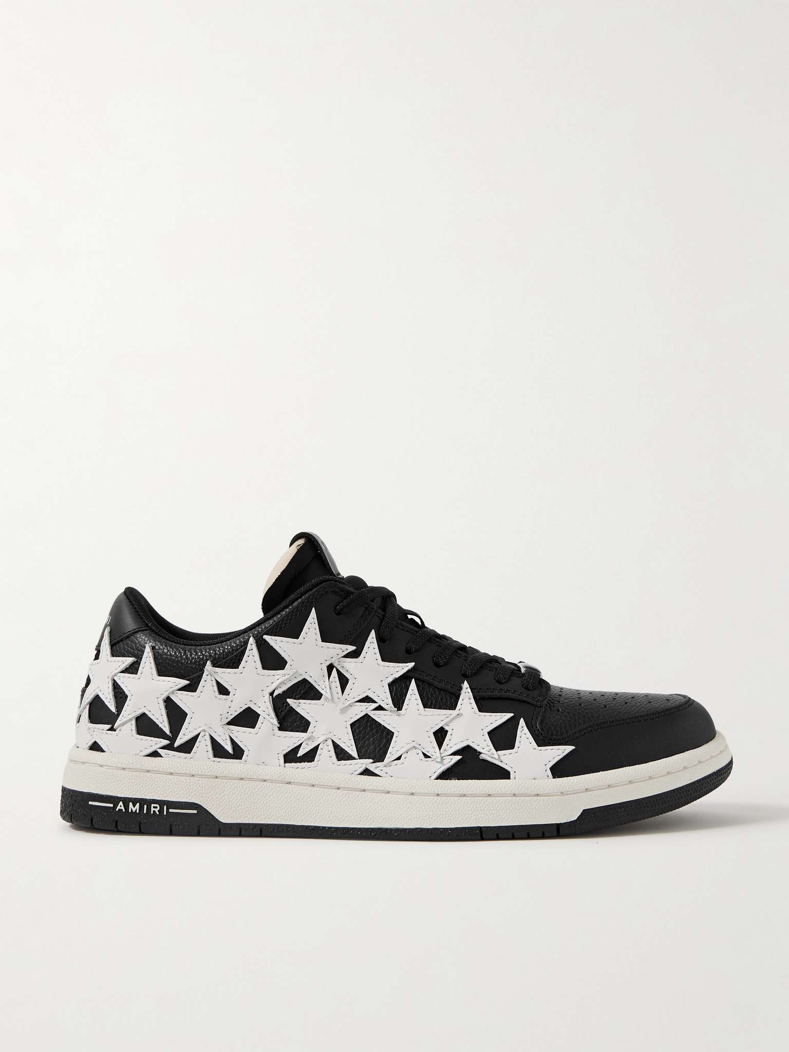 Stars Low Appliquéd Leather Sneakers - 1