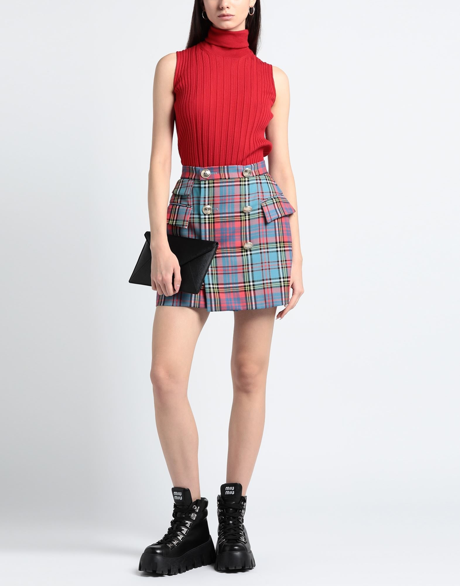 Slate blue Women's Mini Skirt - 2