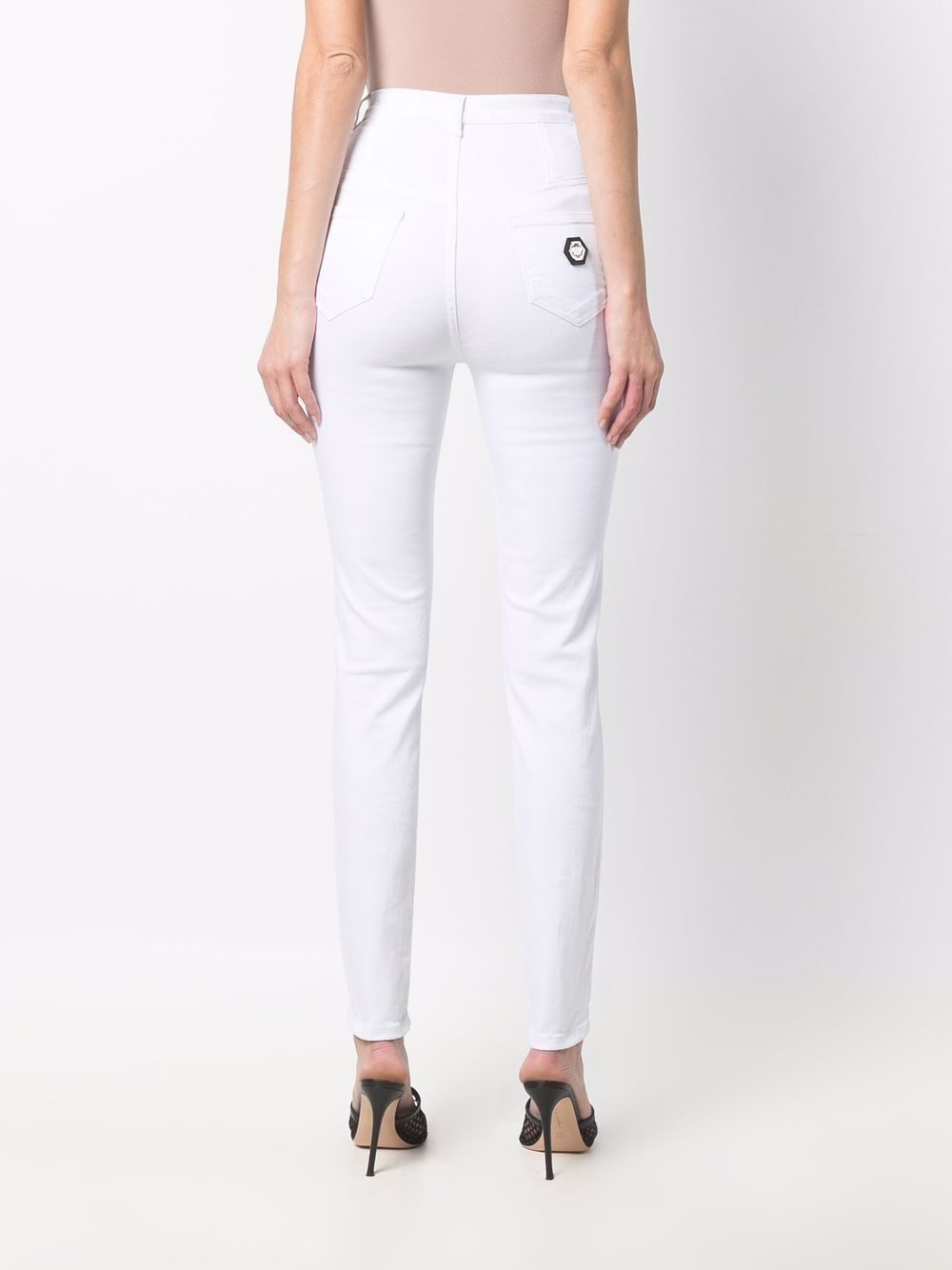 logo-print leg jeggings - 4
