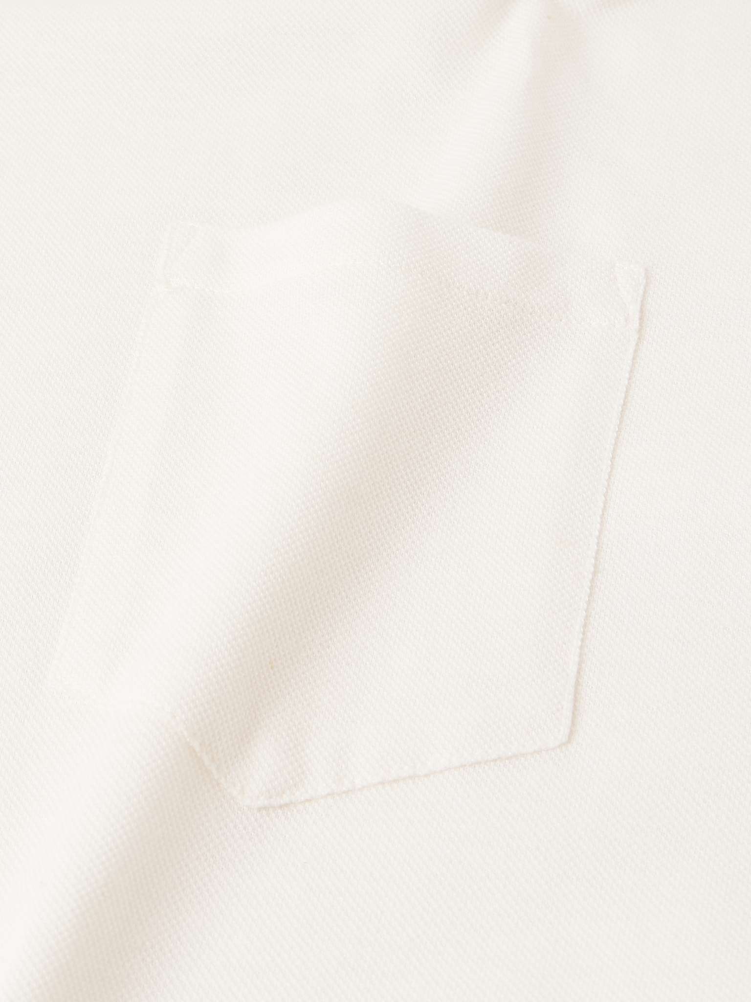Cotton, Silk and Linen-Blend Piqué T-Shirt - 4