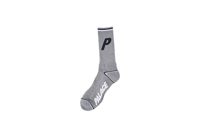 P TIP SOCK GREY MARL 1