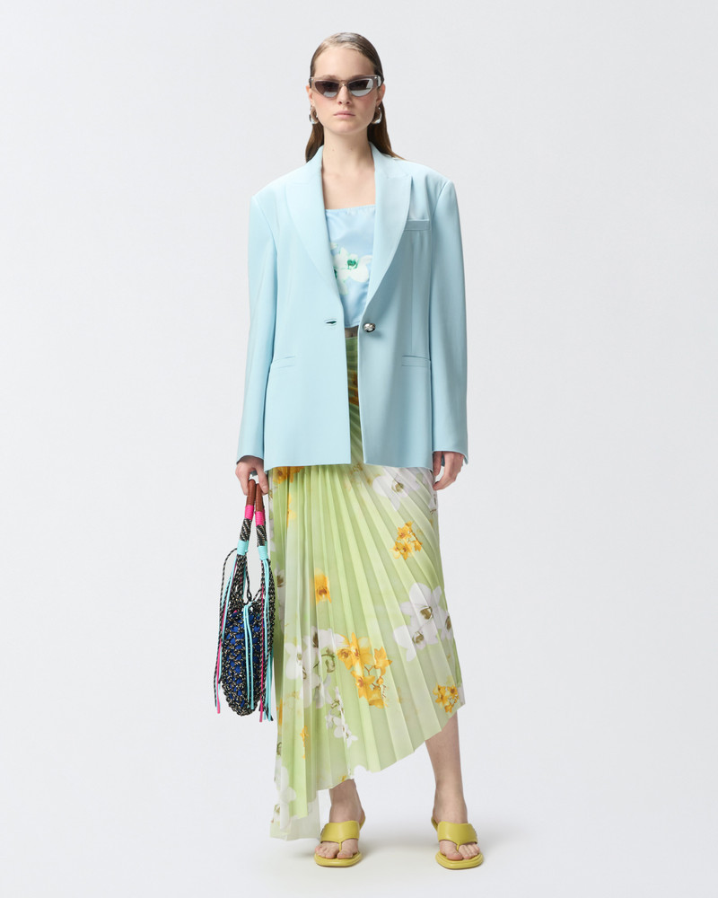 PINKO PLEATED MIDI SKIRT WITH FLORAL PRINT outlook