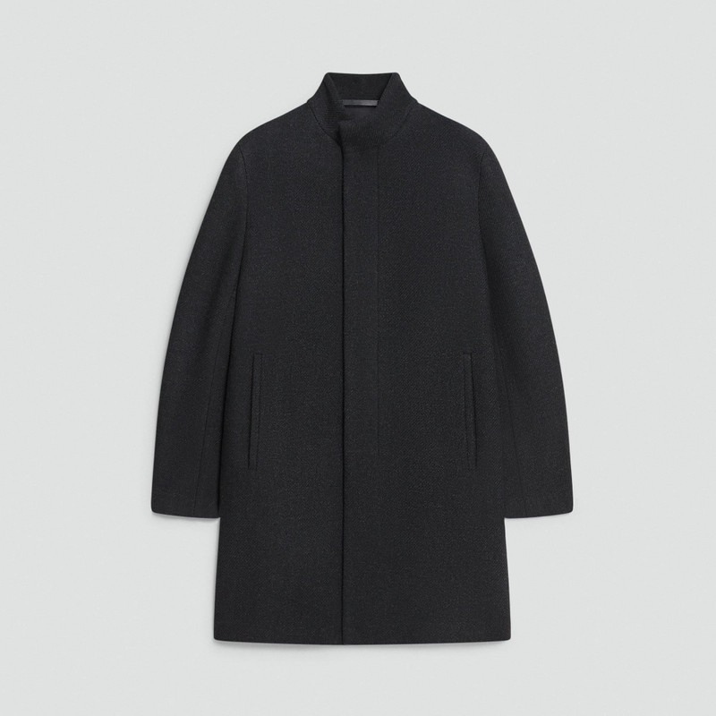 Belvin Coat in Textured Wool-Blend Melton 1