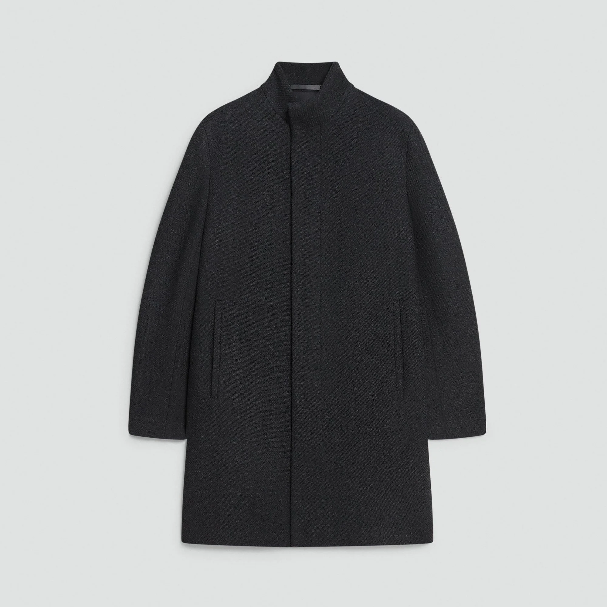 Belvin Coat in Textured Wool-Blend Melton - 1
