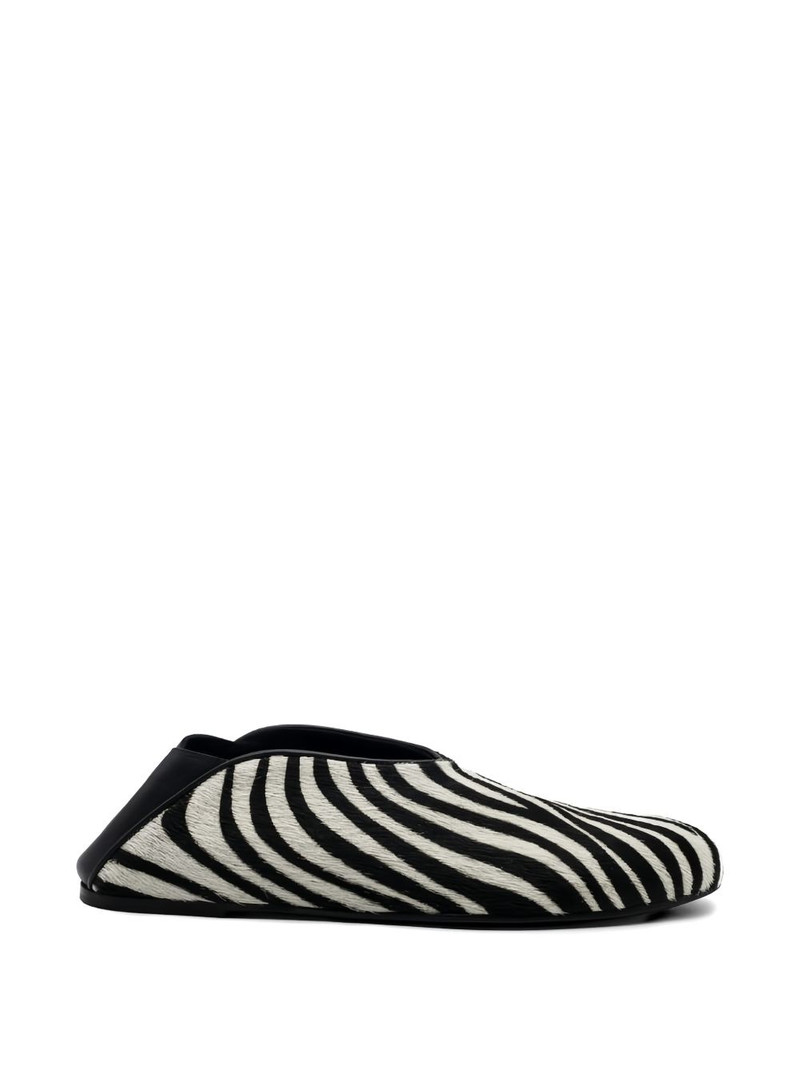 Granny zebra-print mules 1