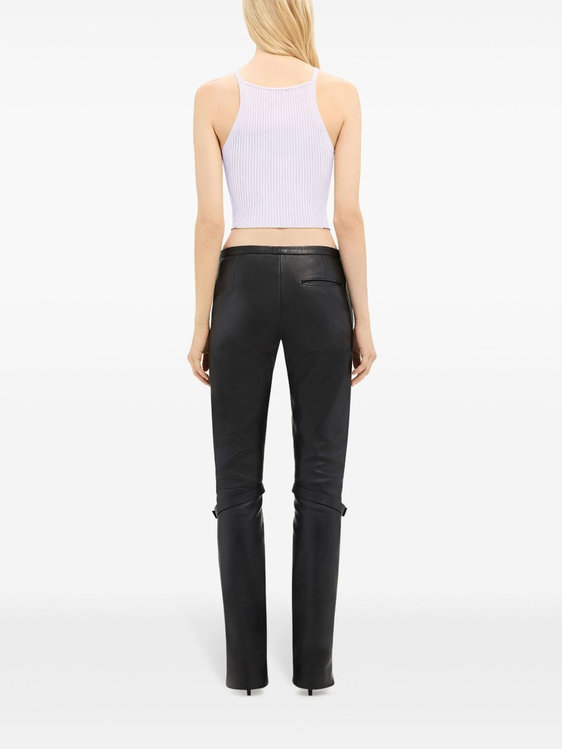 Pointy rib-knit tank top 4