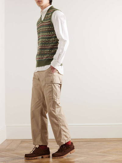 BEAMS PLUS Fair Isle Linen and Cotton-Blend Sweater Vest outlook