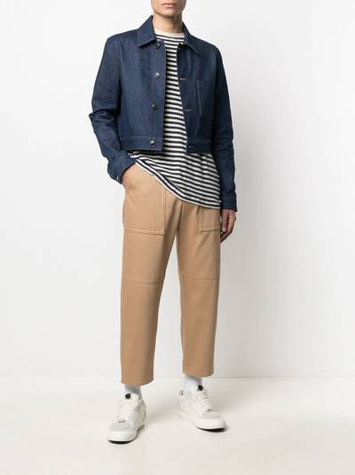 AMI Paris cropped straight-leg trousers outlook