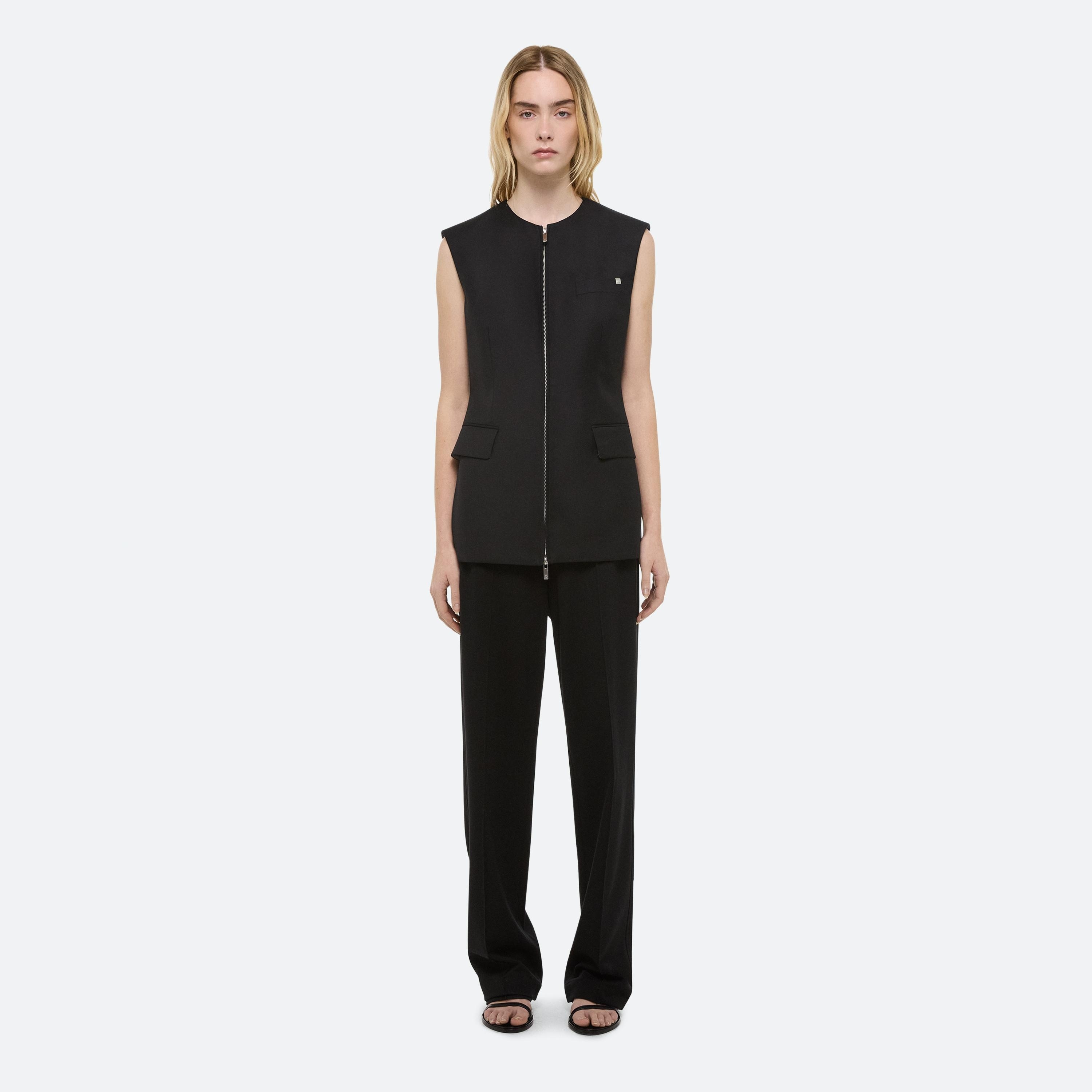 ZIP BLAZER VEST - 3