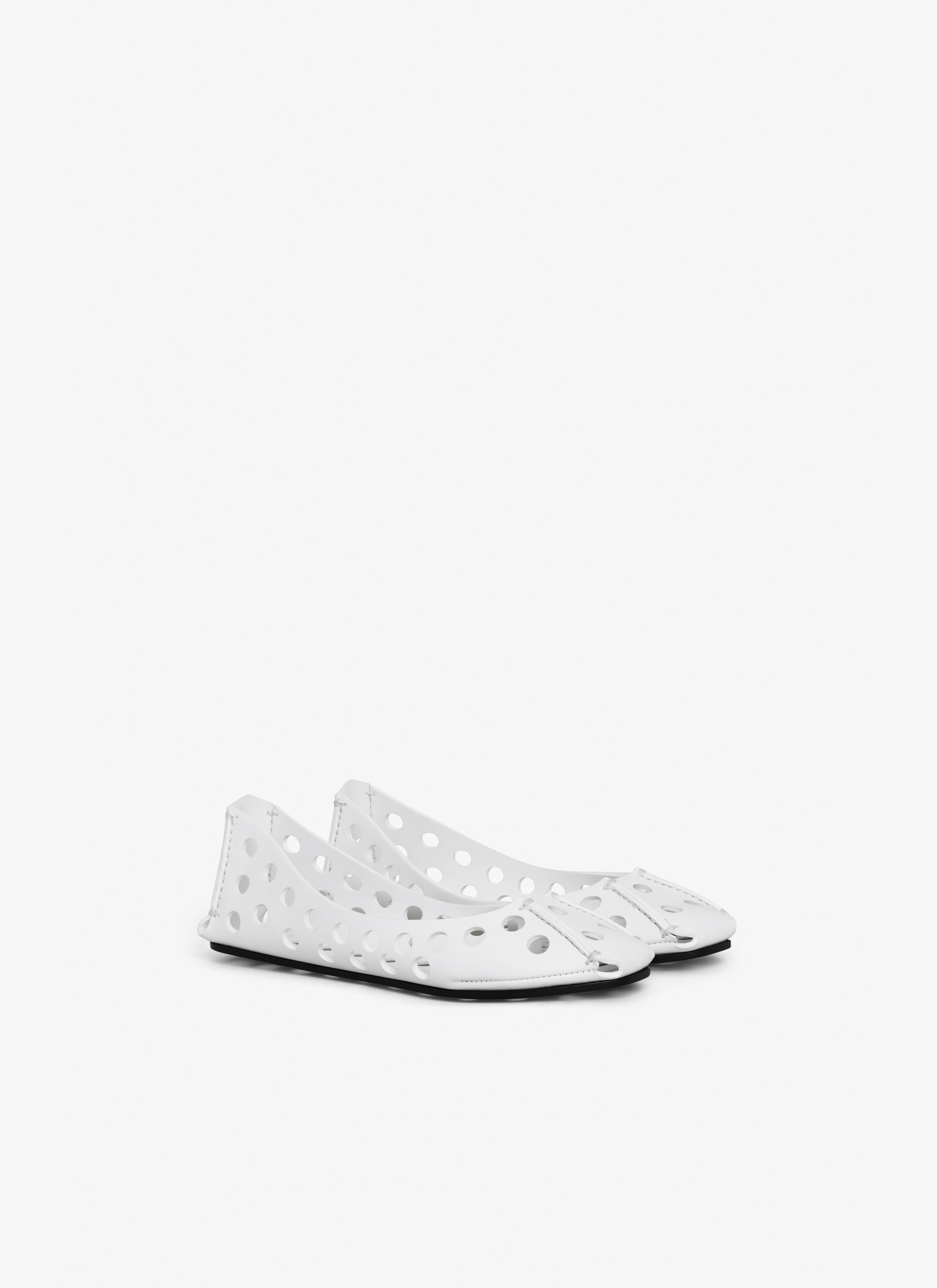PERFO BALLET FLATS IN CALFSKIN - 2