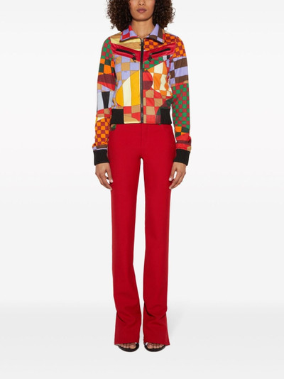 PUCCI Giardino-print panelled bomber jacket outlook