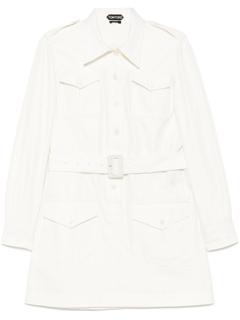 belted shirt mini dress 1