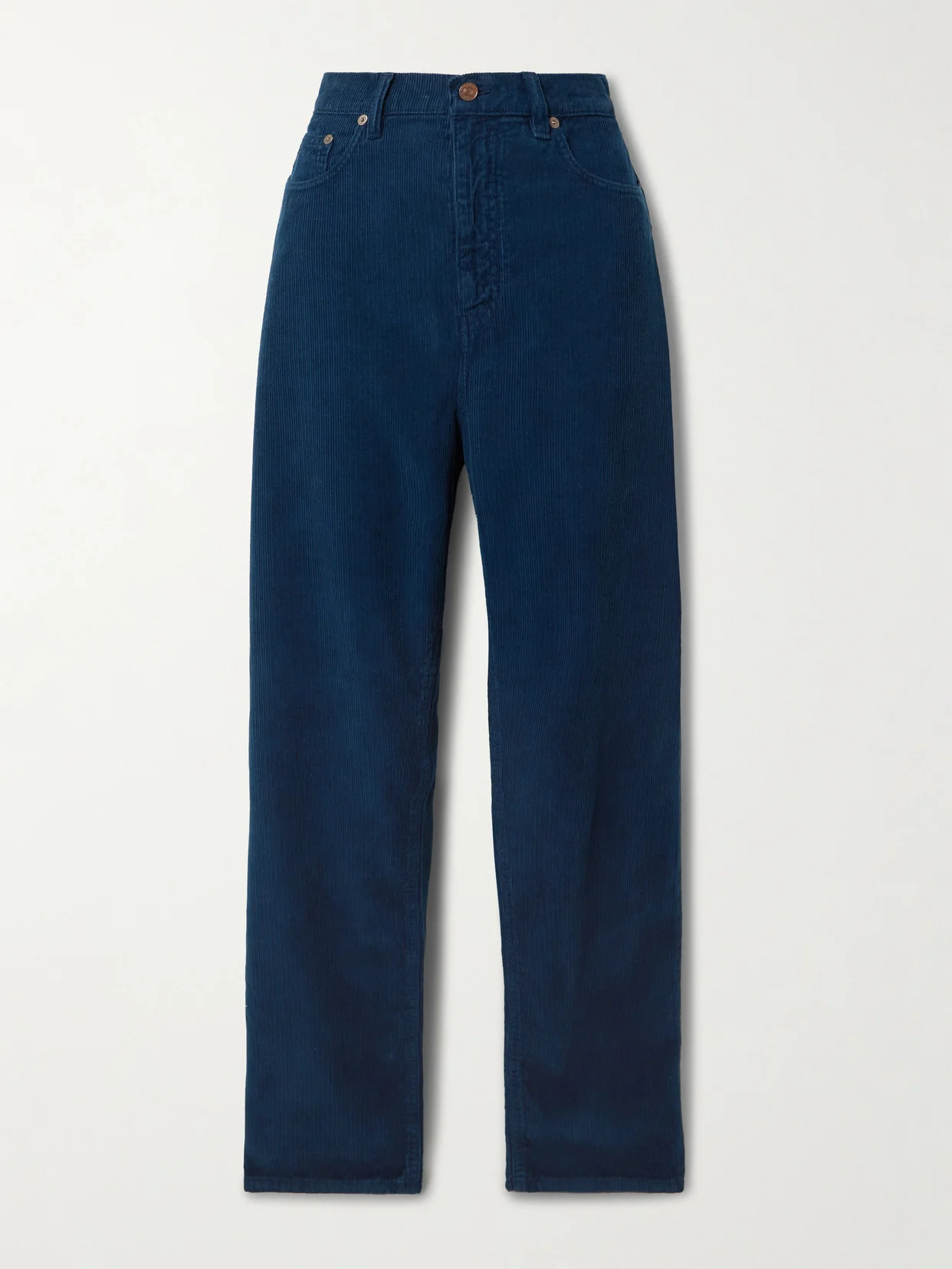 Cotton-corduroy Straight-leg Pants - 1