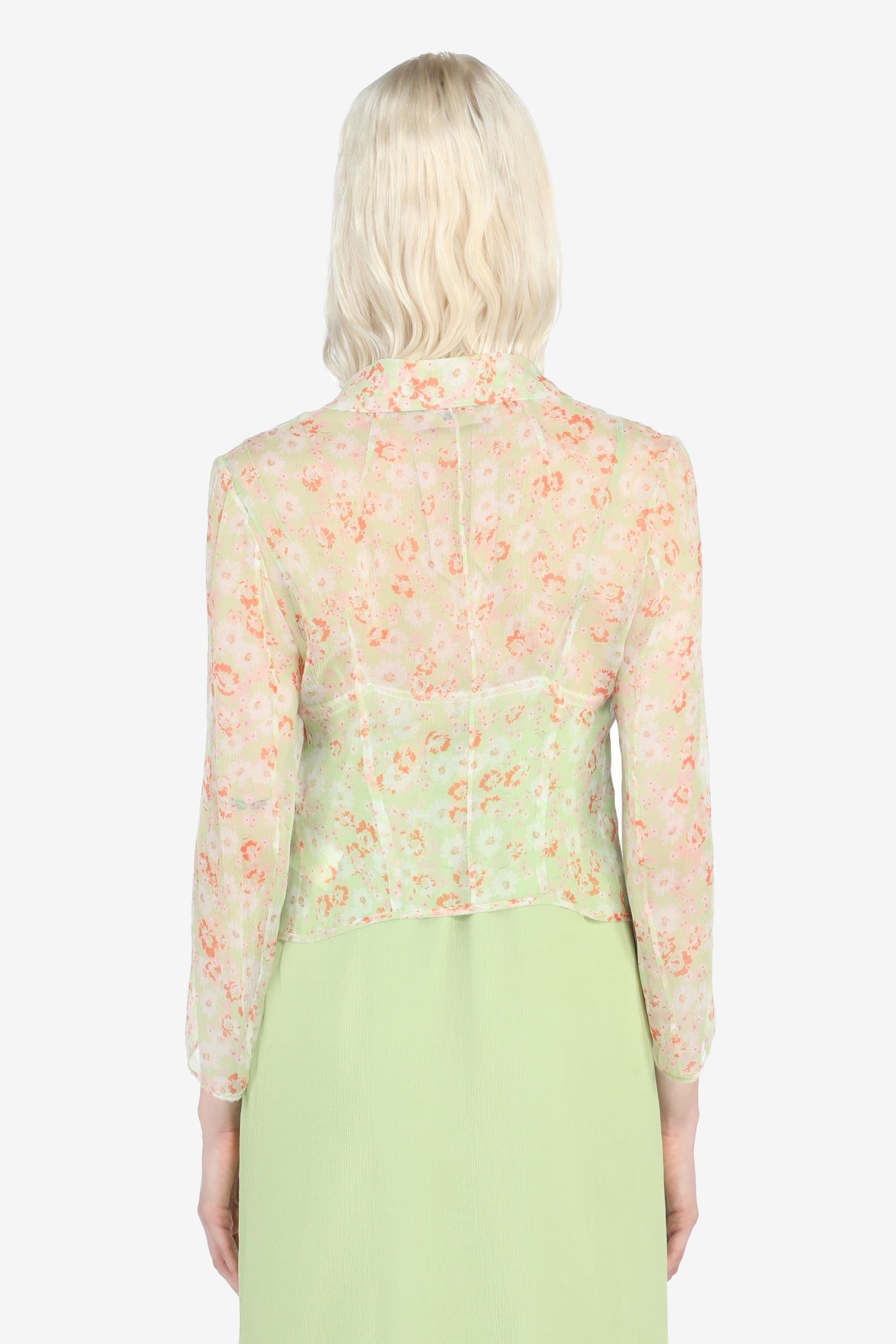 FLORAL-PRINT SILK SHIRT - 2