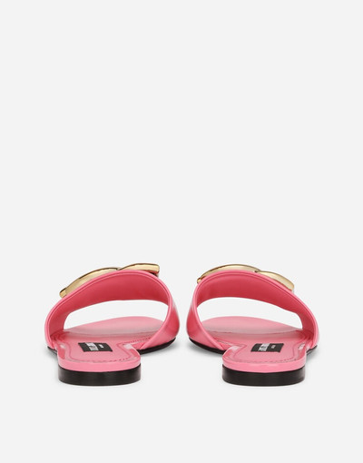 Dolce & Gabbana Patent leather sliders with DG logo outlook