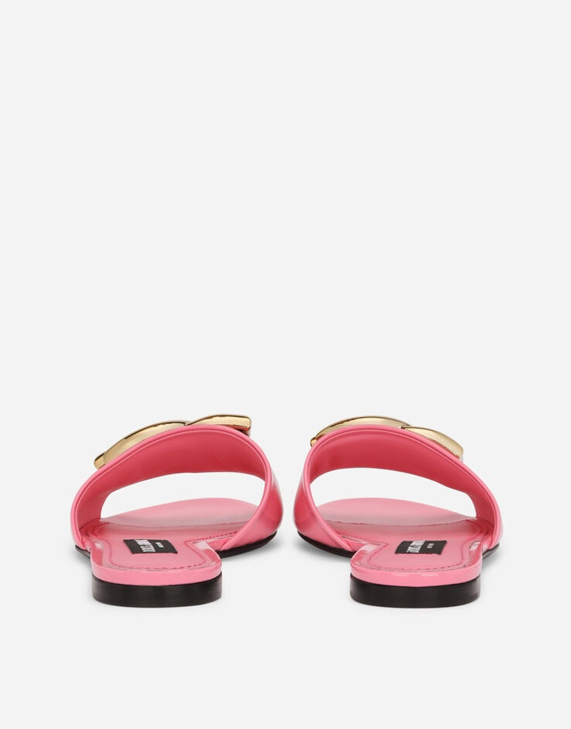 Dolce & Gabbana Patent leather sliders with DG logo outlook