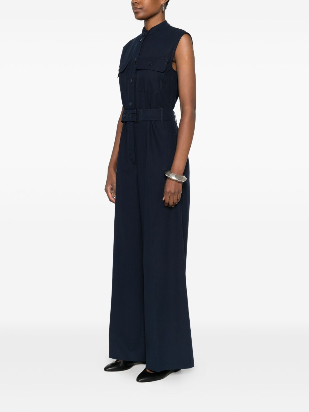 pocket-belted jumpsuit - 3