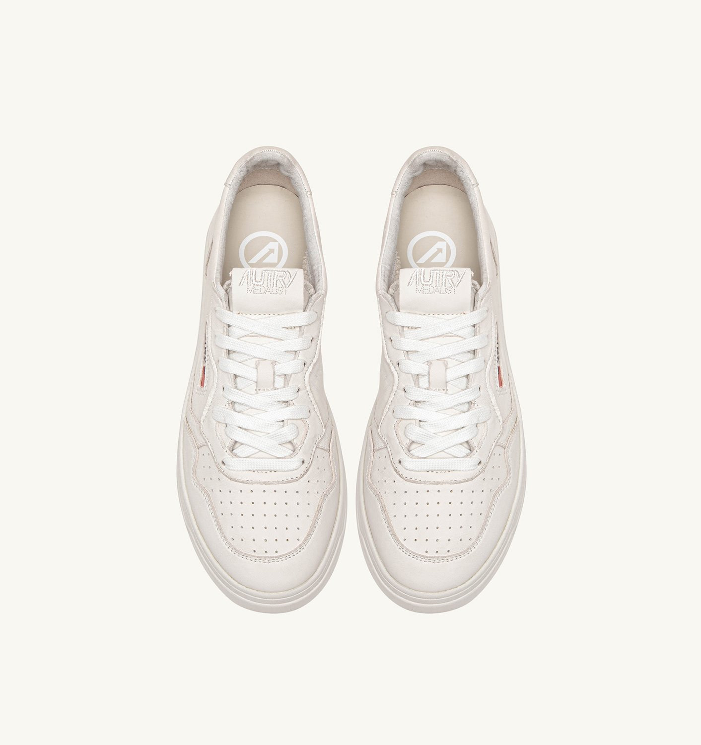 MEDALIST LOW SNEAKERS IN OPTICAL WHITE SUPER SOFT NAPA LEATHER - 5
