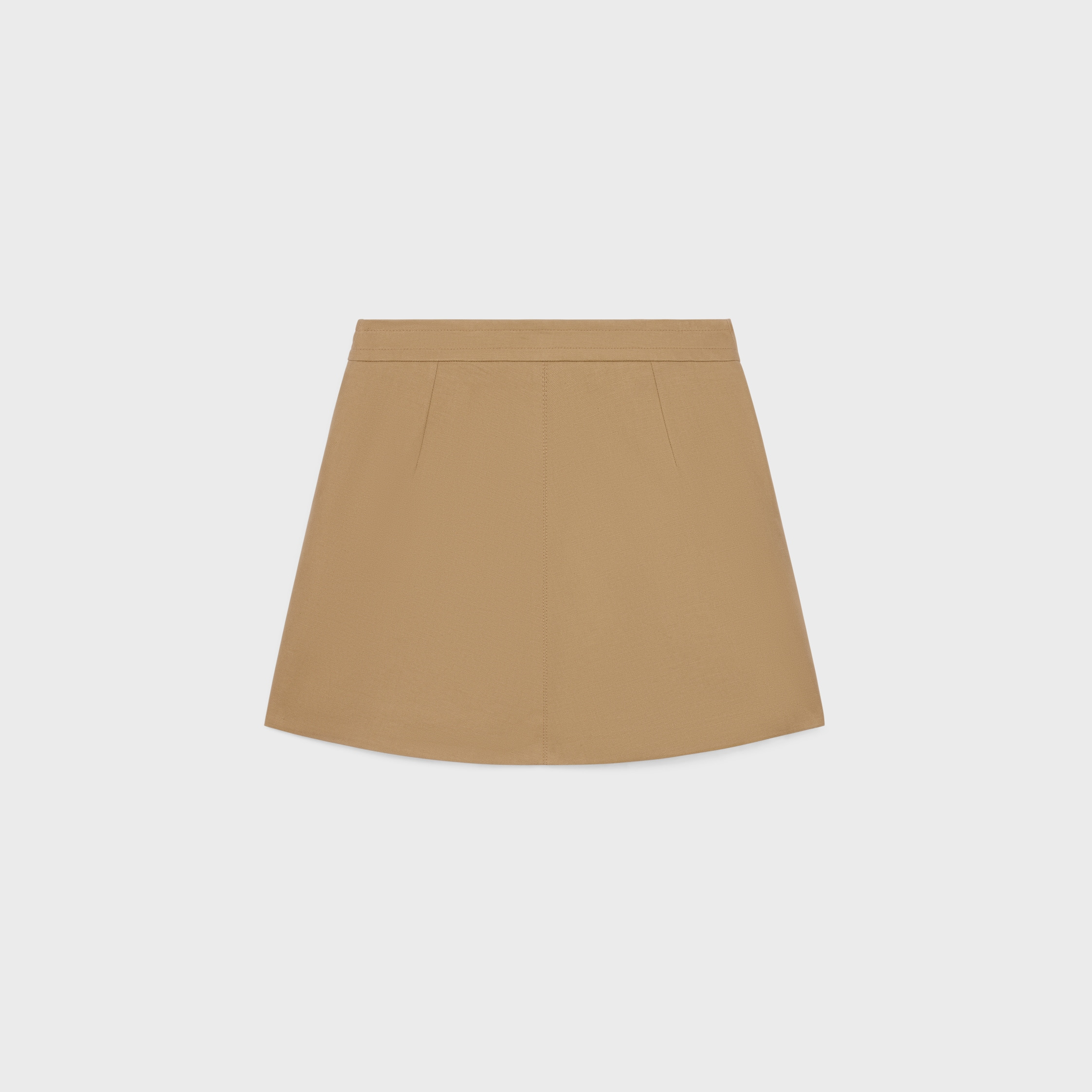 short skirt in cotton gabardine - 2