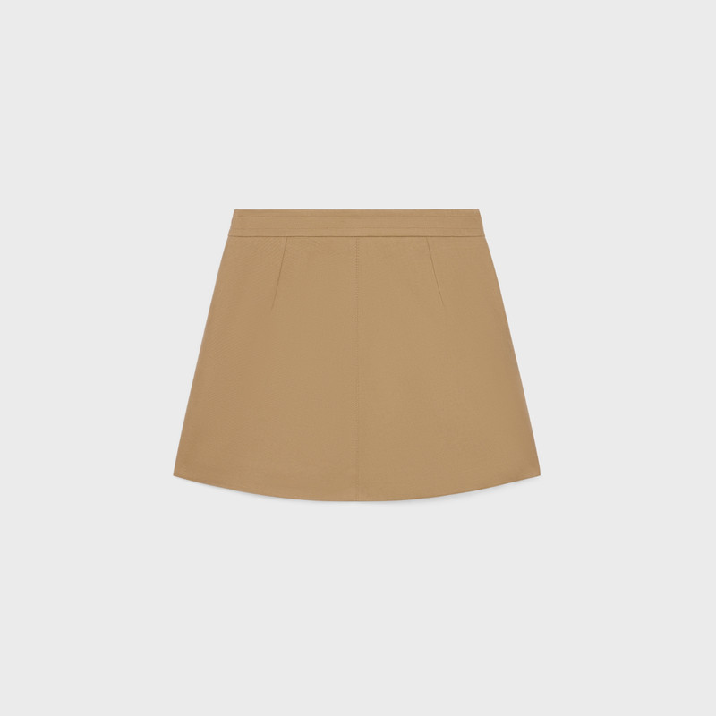 CELINE short skirt in cotton gabardine outlook