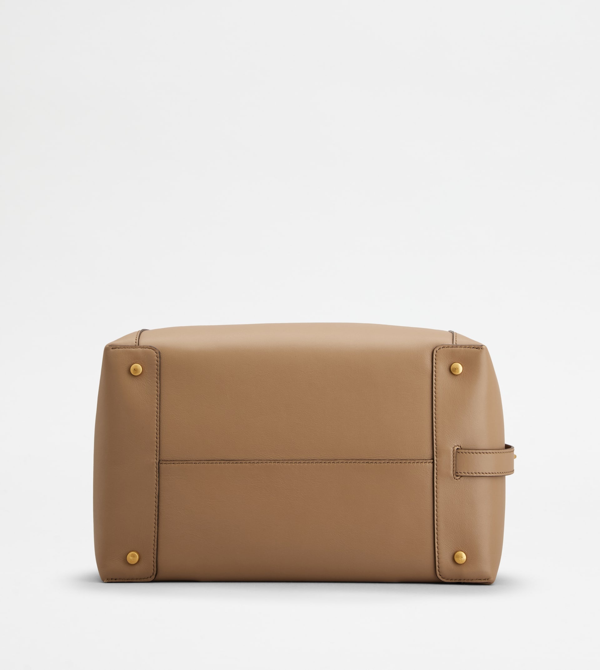 SATCHEL IN LEATHER SMALL - BEIGE - 4