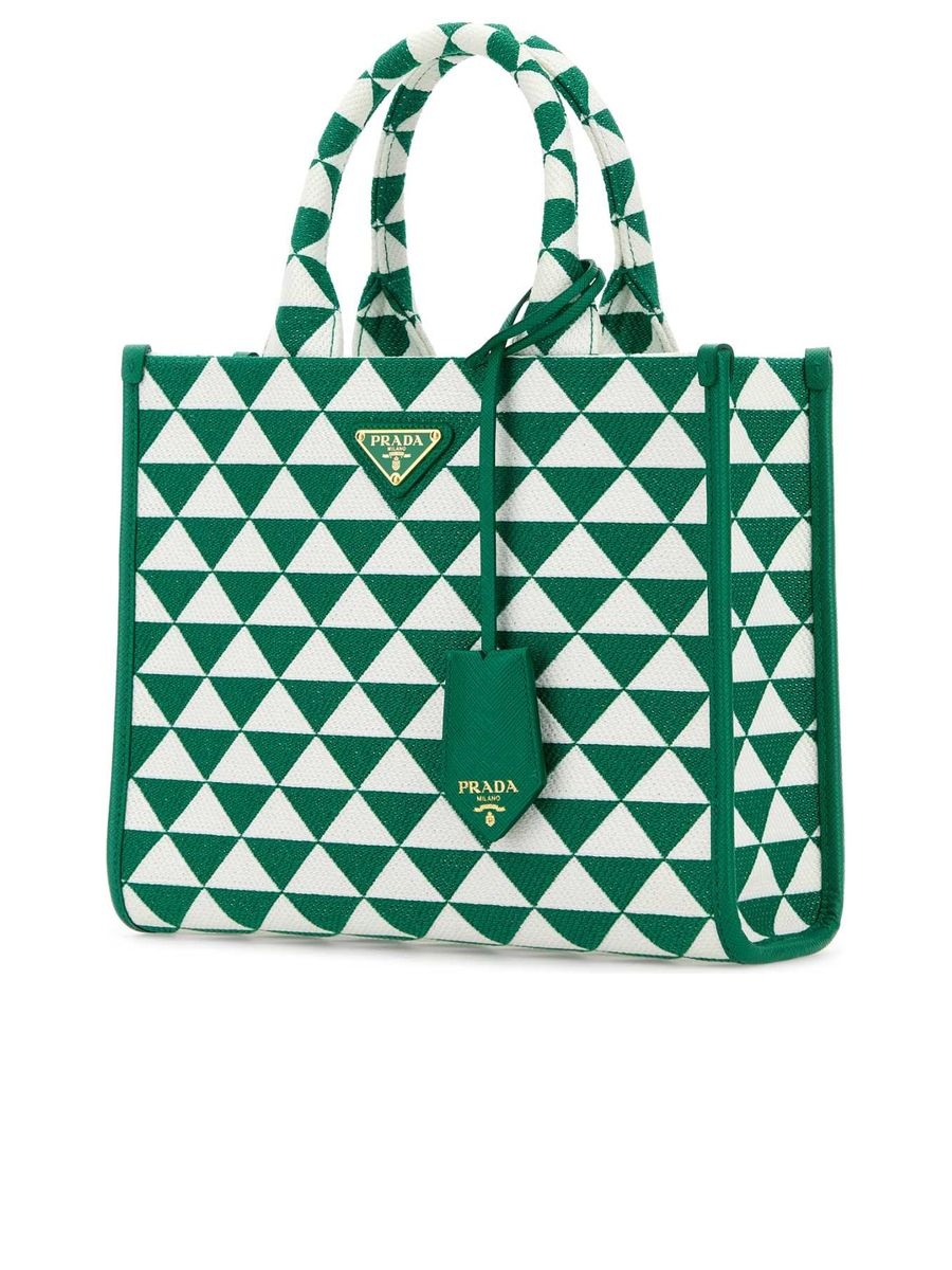 Embroidered Fabric Small Symbole Shopping Bag - 2