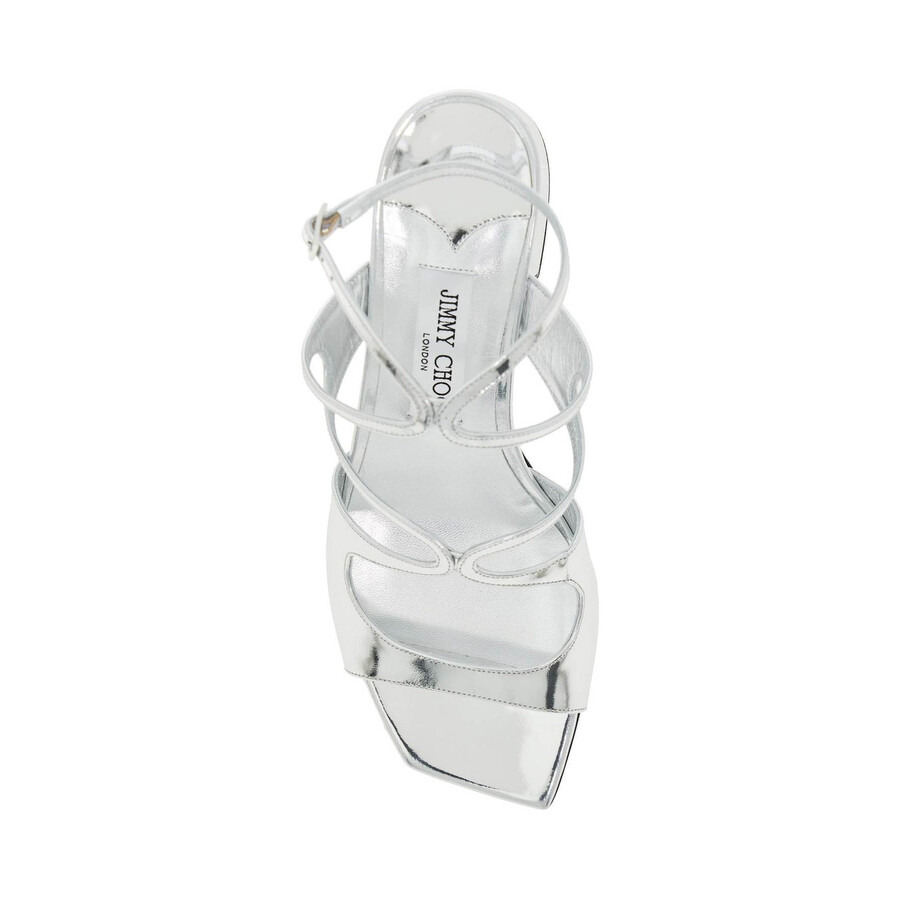 Jimmy Choo Azilia 45 Silver Metallic Sandals - 2