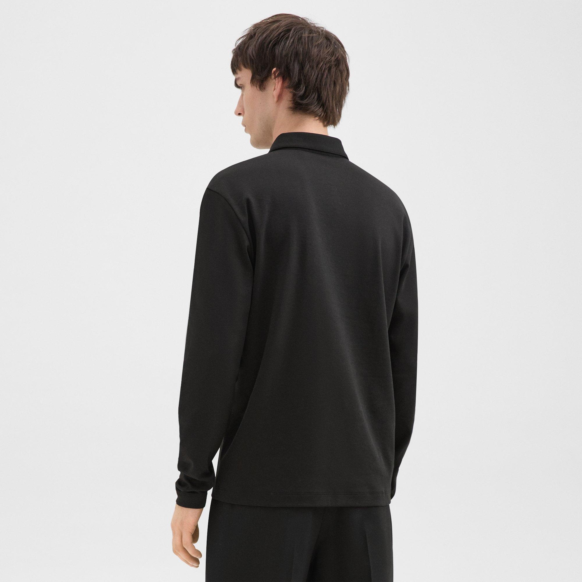 Long-Sleeve Polo Shirt in Cotton Jersey - 4
