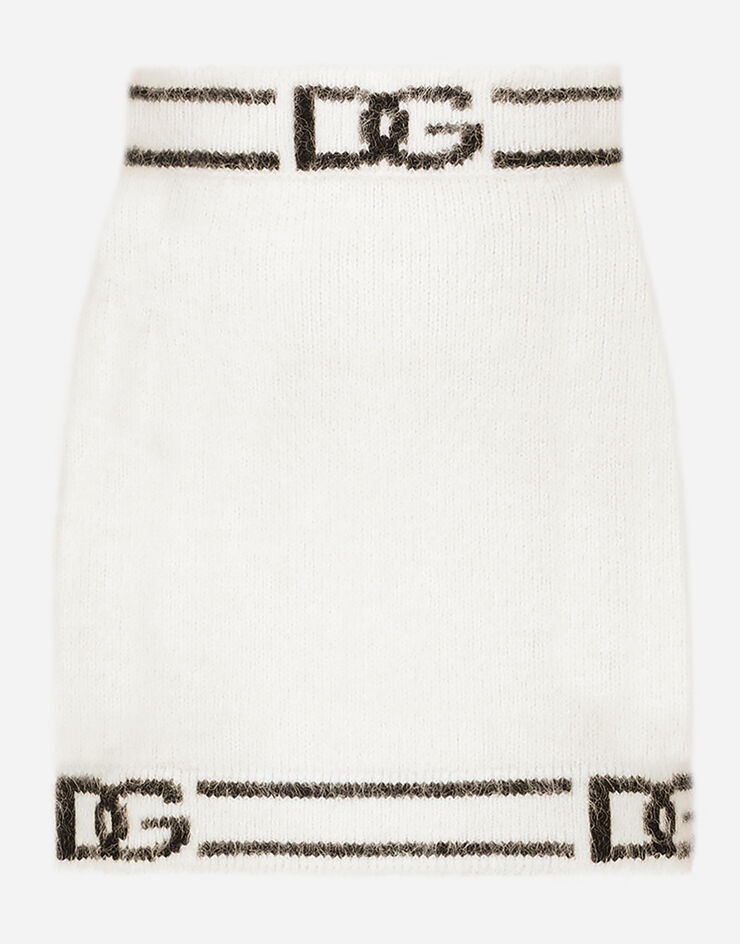 Knit miniskirt with DG intarsia - 3