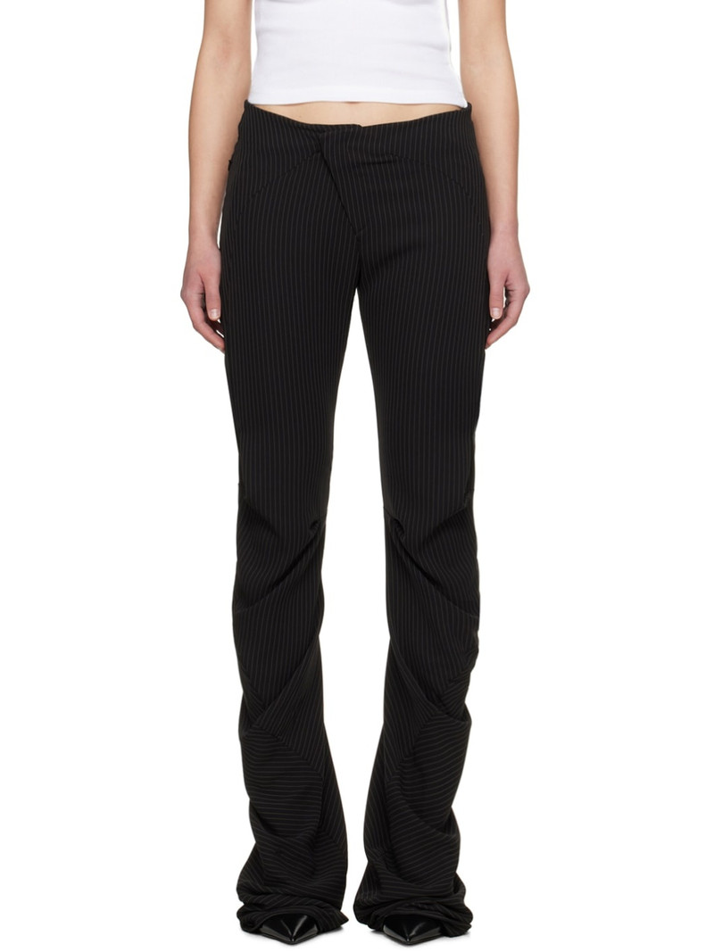 Black Drape Trousers 1
