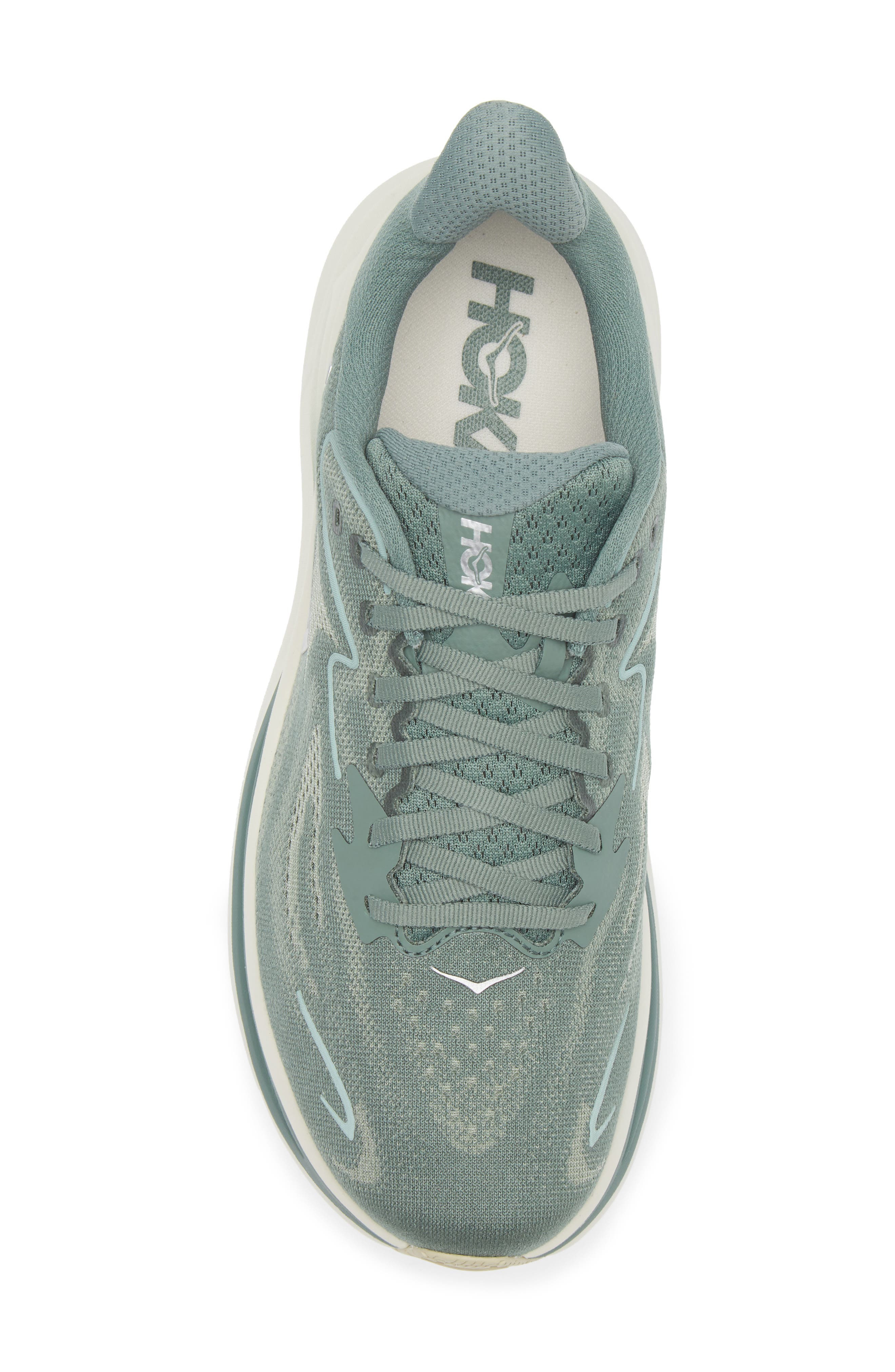 HOKA Clifton 10 Running Shoe in Fern /Truffle Salt at Nordstrom - 5