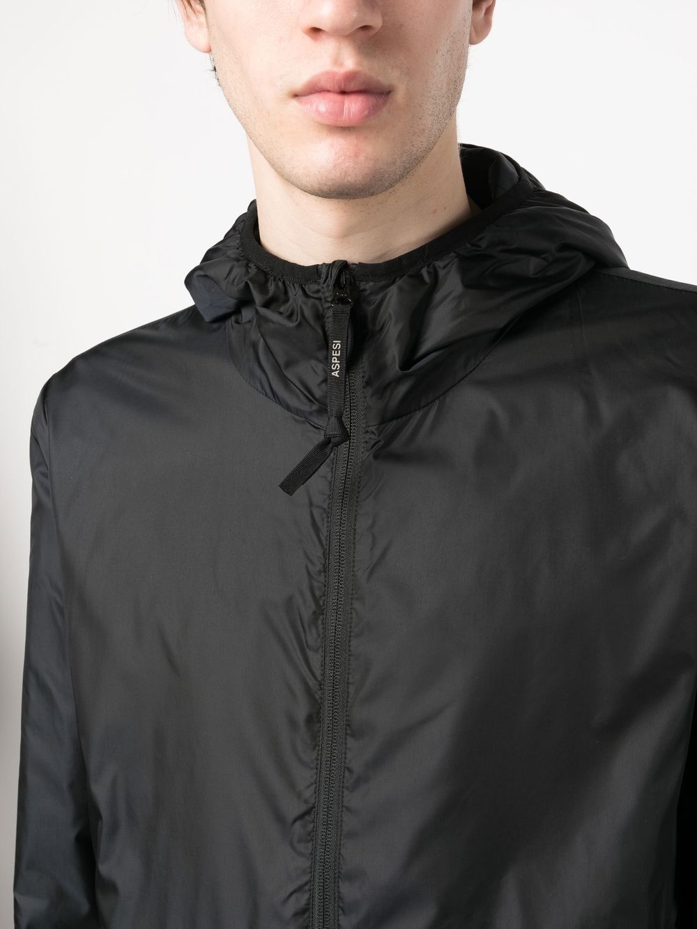 zip-up hooded windbreaker jacket - 5