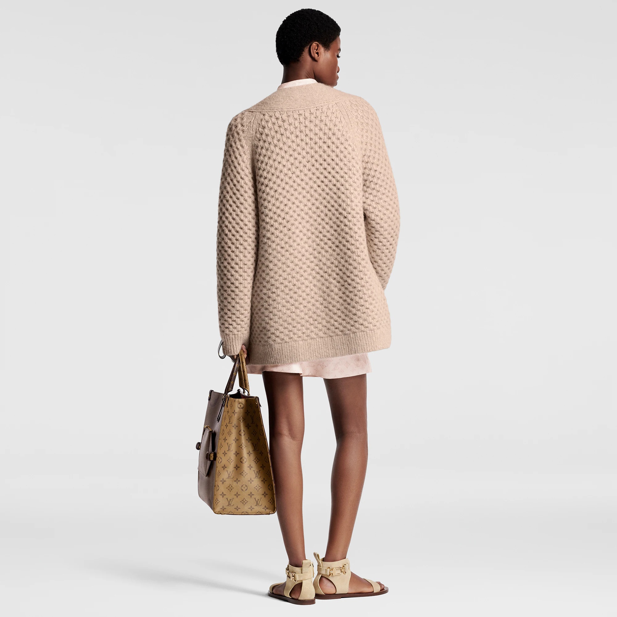 Honeycomb Knit Cardigan - 3