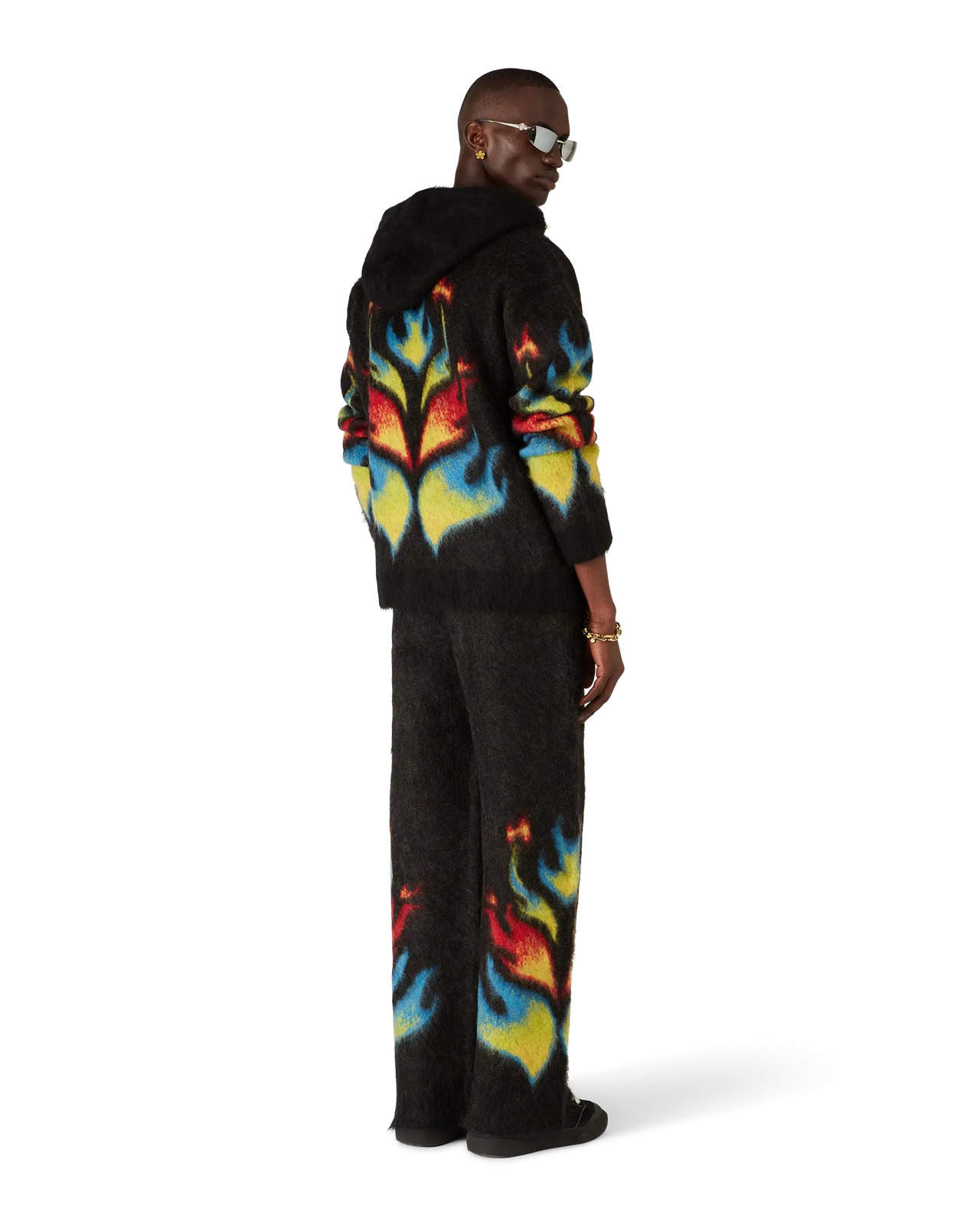Mohair Flame Laurel Zip Hoodie | Casablanca Paris - 5
