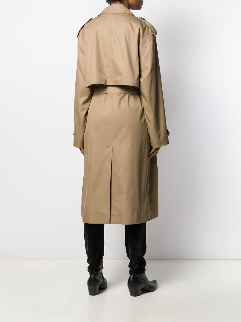 belted trench coat - 4