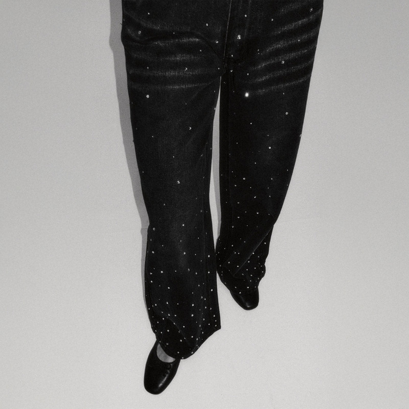 CRYSTALLISED WIDE LEG DENIM 5