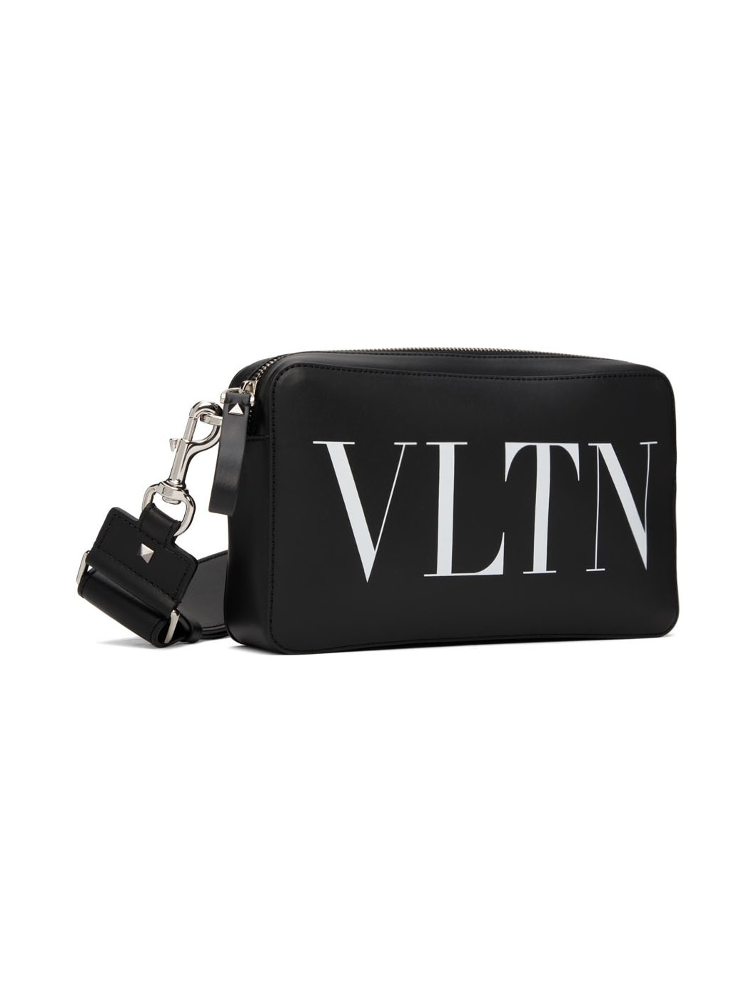 Black 'VLTN' Messenger Bag - 2