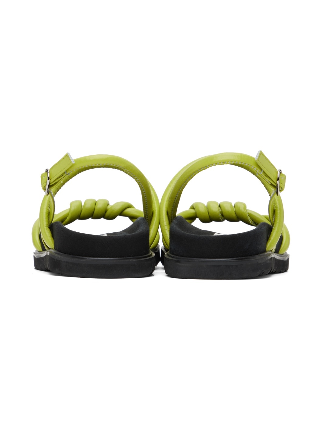 Green Knotted Sandals - 2