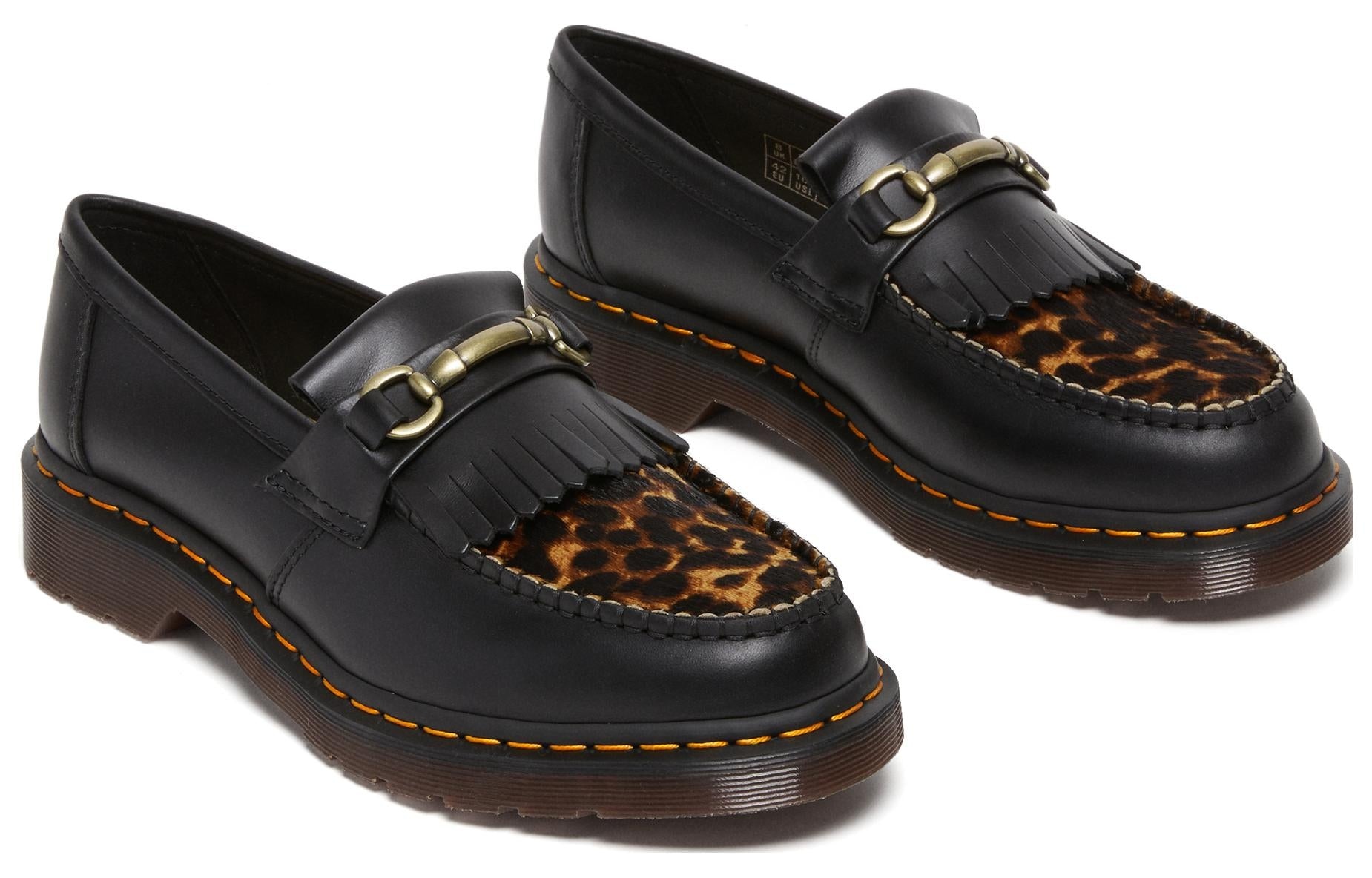 Dr. Martens Adrian Snaffle Hair On Loafers 'Black Leopard' 27730001 - 2