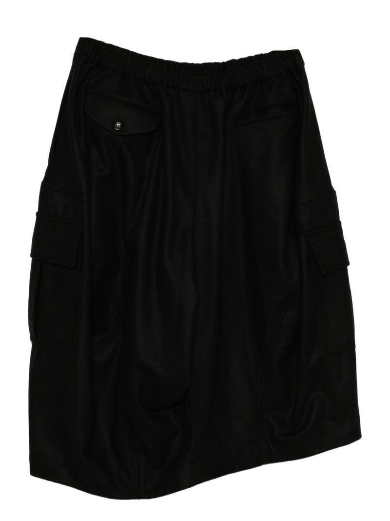 BLACK COMME des GARÇONS asymmetric pocket skirt outlook