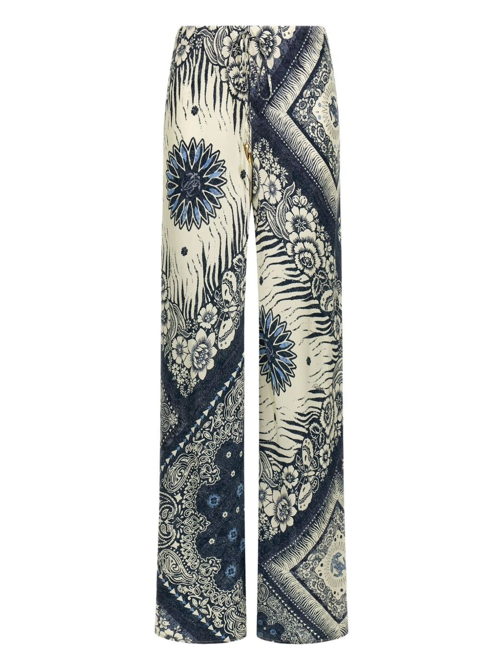 bandana-print trousers - 1